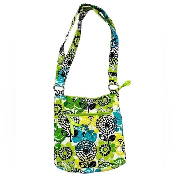 Vera Bradley Limes Up Classic Hipster Floral Quilted Shoulder Crossbody‎ Handbag - Picture 2 of 12